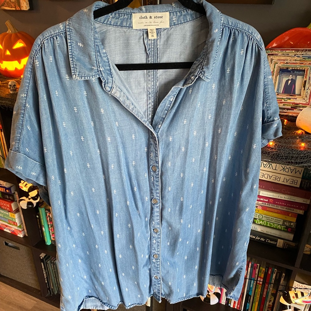 Cloth & Stone Button Down, Plus Size, 2X